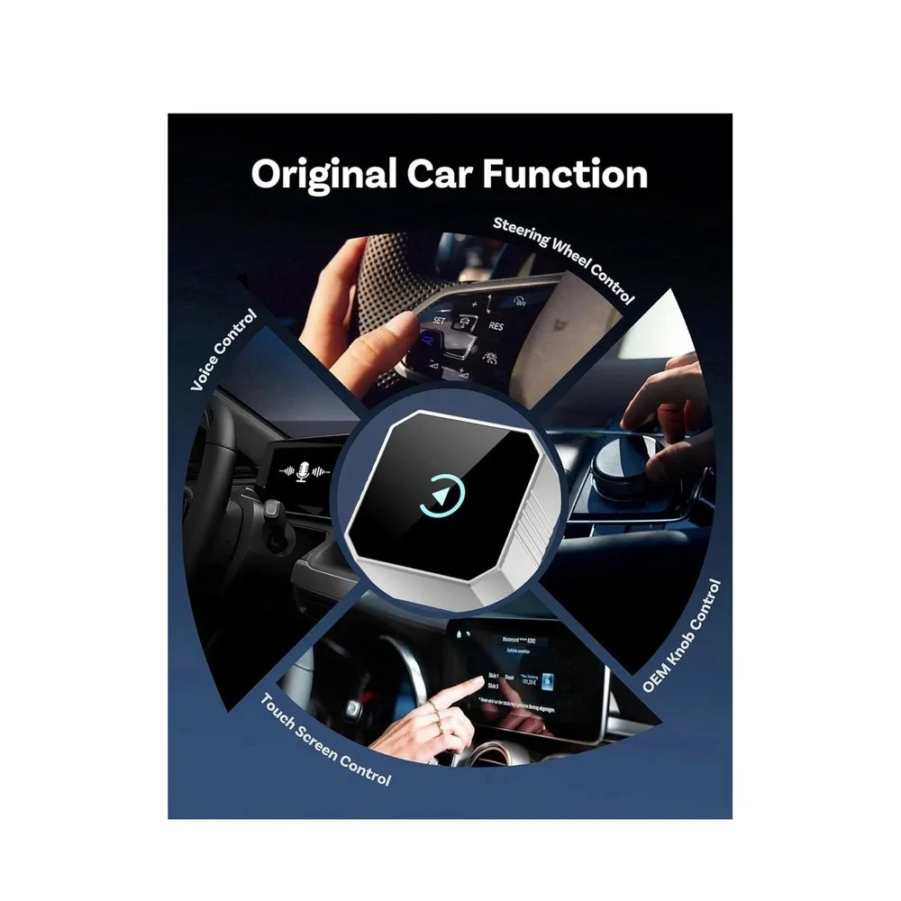 2026‎ Upgraded Mini Wireless CarPlay Adapter for Apple CarPlay & Android